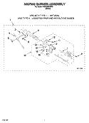 8557890 BURNER ASSEMBLY, OPTIONAL PARTS (NOT INCLUDED) Diagram and Parts List for WGD6200SW0  Whirlpool Dryer