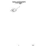 MISCELLANEOUS, LIT/OPTIONAL Diagram and Parts List for DU920QWDB3  Whirlpool Dishwasher