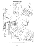 SECTION Diagram and Parts List for LE6680XPW0  Whirlpool Dryer