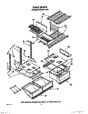 SHELF, LIT/OPTIONAL Diagram and Parts List for KTRS25KWAL00  KitchenAid Refrigerator