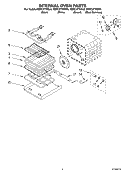 INTERNAL OVEN Diagram and Parts List for KEMC377KBS0  KitchenAid Microwave Oven Combo