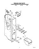FREEZER LINER Diagram and Parts List for 8ED22PWXAW00  Whirlpool Refrigerator