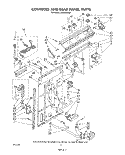 CONTROLS AND REAR PANEL Diagram and Parts List for LA6300XSW1  Whirlpool Washer