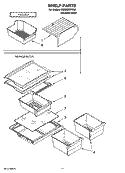 SHELF PARTS, OPTIONAL PARTS Diagram and Parts List for IR8GSMXRS02  Whirlpool Refrigerator