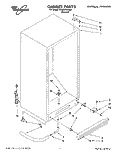 CABINET Diagram and Parts List for EV200FXDN00  Whirlpool Freezer