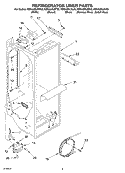 REFRIGERATOR LINER PARTS Diagram and Parts List for KSRA25ILBT03  KitchenAid Refrigerator