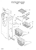 FREEZER LINER Diagram and Parts List for 4YED27DQFN01  Whirlpool Refrigerator