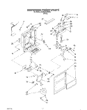 DISPENSER FRONT Diagram and Parts List for 3XARG458WP00  Whirlpool Refrigerator