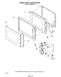 DOOR AND LATCH Diagram and Parts List for MC8991XT0  Whirlpool Microwave