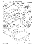 SECTION Diagram and Parts List for KECC567BBL0  KitchenAid Cooktop