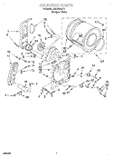 BULKHEAD Diagram and Parts List for RGX5634JQ1  Roper Dryer
