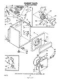 SECTION Diagram and Parts List for LG5751XKW1  Whirlpool Dryer