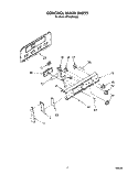 CONTROL PANEL Diagram and Parts List for RF310PXVF0  Whirlpool Range
