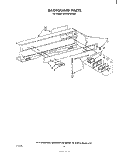 BACKGUARD Diagram and Parts List for SF310PEPW0  Whirlpool Range