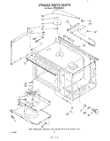 STIRRER DRIVE Diagram and Parts List for KEMI300VBL3  KitchenAid Microwave Oven Combo