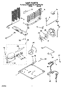 UNIT PARTS Diagram and Parts List for ET8GHMXLT05  Whirlpool Refrigerator