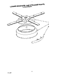LOWER WASHARM AND STRAINER Diagram and Parts List for KPDI620T6  KitchenAid Dishwasher