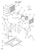 UNIT, LITERATURE Diagram and Parts List for RE81F0  Whirlpool Air Conditioner