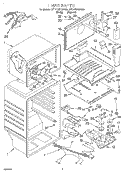 LINER Diagram and Parts List for 3ET21DKXDN02  Whirlpool Refrigerator