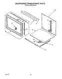MICROWAVE COMPARTMENT Diagram and Parts List for KEMS378XWH0  KitchenAid Wall Oven