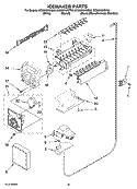 ICEMAKER PARTS, OPTIONAL PARTS (NOT INCLUDED) Diagram and Parts List for GC5NHAXSY03  Whirlpool Refrigerator