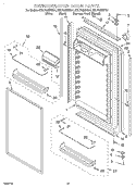 REFRIGERATOR DOOR Diagram and Parts List for KBLP36MHS01  KitchenAid Refrigerator