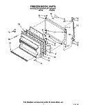 FREEZER DOOR Diagram and Parts List for ET18GKXXN00  Whirlpool Refrigerator