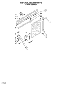 INSTALLATION Diagram and Parts List for ACQ244XL0  Whirlpool Air Conditioner