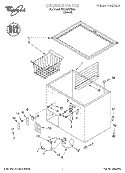 SECTION Diagram and Parts List for EH100FXEN00  Whirlpool Freezer