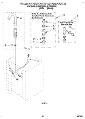WASHER WATER SYSTEM Diagram and Parts List for 3LTE5243BW0  Whirlpool Washer Dryer Combo