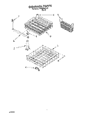DISHRACK PARTS Diagram and Parts List for DU890SWLU0  Whirlpool Dishwasher