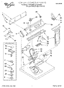 TOP AND CONSOLE, LIT/OPTIONAL Diagram and Parts List for LGC8858EQ3  Whirlpool Dryer