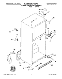 CABINET Diagram and Parts List for KTRD18KDAL01  Whirlpool Refrigerator