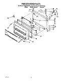 FREEZER DOOR Diagram and Parts List for ET20DKXWN00  Whirlpool Refrigerator