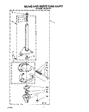 BRAKE AND DRIVE TUBE Diagram and Parts List for LA9100XTF1  Whirlpool Washer