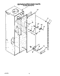 REFRIGERATOR LINER Diagram and Parts List for KSSS48DWX01  KitchenAid Refrigerator