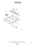 SECTION Diagram and Parts List for CGX315VX0  Whirlpool Cooktop
