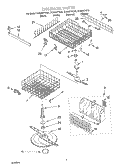 Part Location Diagram of WP8268523 Whirlpool Dishwasher Tine Pivot