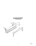 BACKGUARD Diagram and Parts List for SF0100SRW9  Whirlpool Range