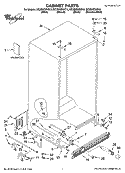 CABINET PARTS Diagram and Parts List for GC3SHEXNT16  Whirlpool Refrigerator