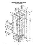 REFRIGERATOR DOOR Diagram and Parts List for KSSS36DWW00  KitchenAid Refrigerator
