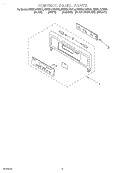 CONTROL PANEL, LITERATURE Diagram and Parts List for KEBS177DAL8  KitchenAid Wall Oven