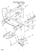 MANIFOLD Diagram and Parts List for SF3020EGW1  Whirlpool Range