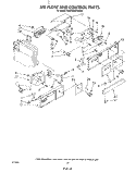AIR FLOW AND CONTROL Diagram and Parts List for KSRT22DTWH00  KitchenAid Refrigerator