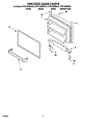 FREEZER DOOR PARTS, OPTIONAL PARTS Diagram and Parts List for KTRC19MMSS00  KitchenAid Refrigerator