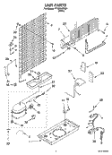 UNIT PARTS Diagram and Parts List for IT18DKXSQ01  Inglis Refrigerator