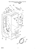 REFRIGERATOR LINER Diagram and Parts List for TS25AEXHW00  Estate Refrigerator