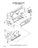 CONTROL PANEL Diagram and Parts List for KAWE900TWH0  KitchenAid Washer