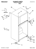 CABINET PARTS Diagram and Parts List for TT16TKXKQ02  Estate Refrigerator
