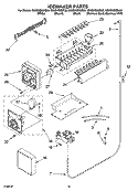 ICEMAKER PARTS, PARTS NOT ILLUSTRATED Diagram and Parts List for GS6SHEXML00  Whirlpool Refrigerator